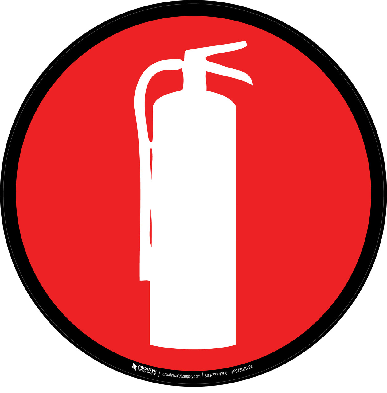 Fire Extinguisher Symbol Floor Sign Creative Safety Supply 2594