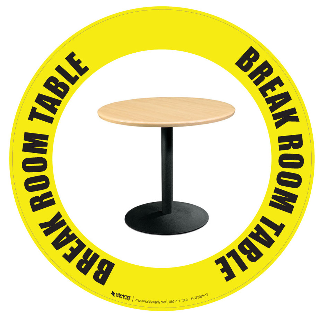 break-room-table-floor-sign for Free Printable Break Room Signs Break Room Table - Floor Sign for Free Printable Break Room Signs