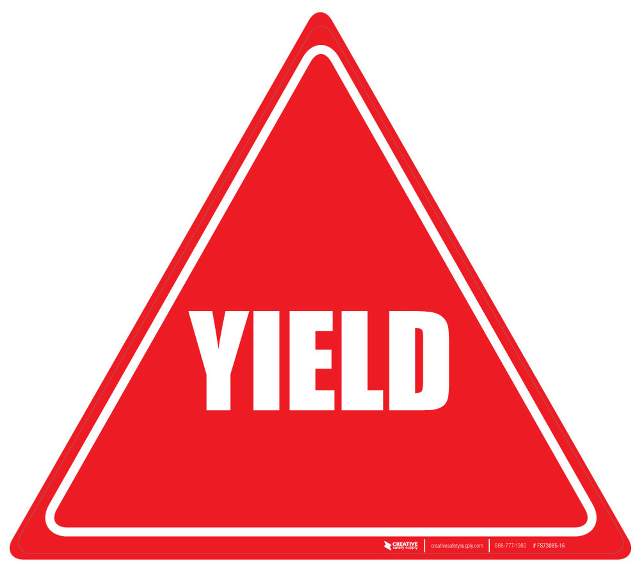 Triangle Yield Sign  Red and White Yield Sign