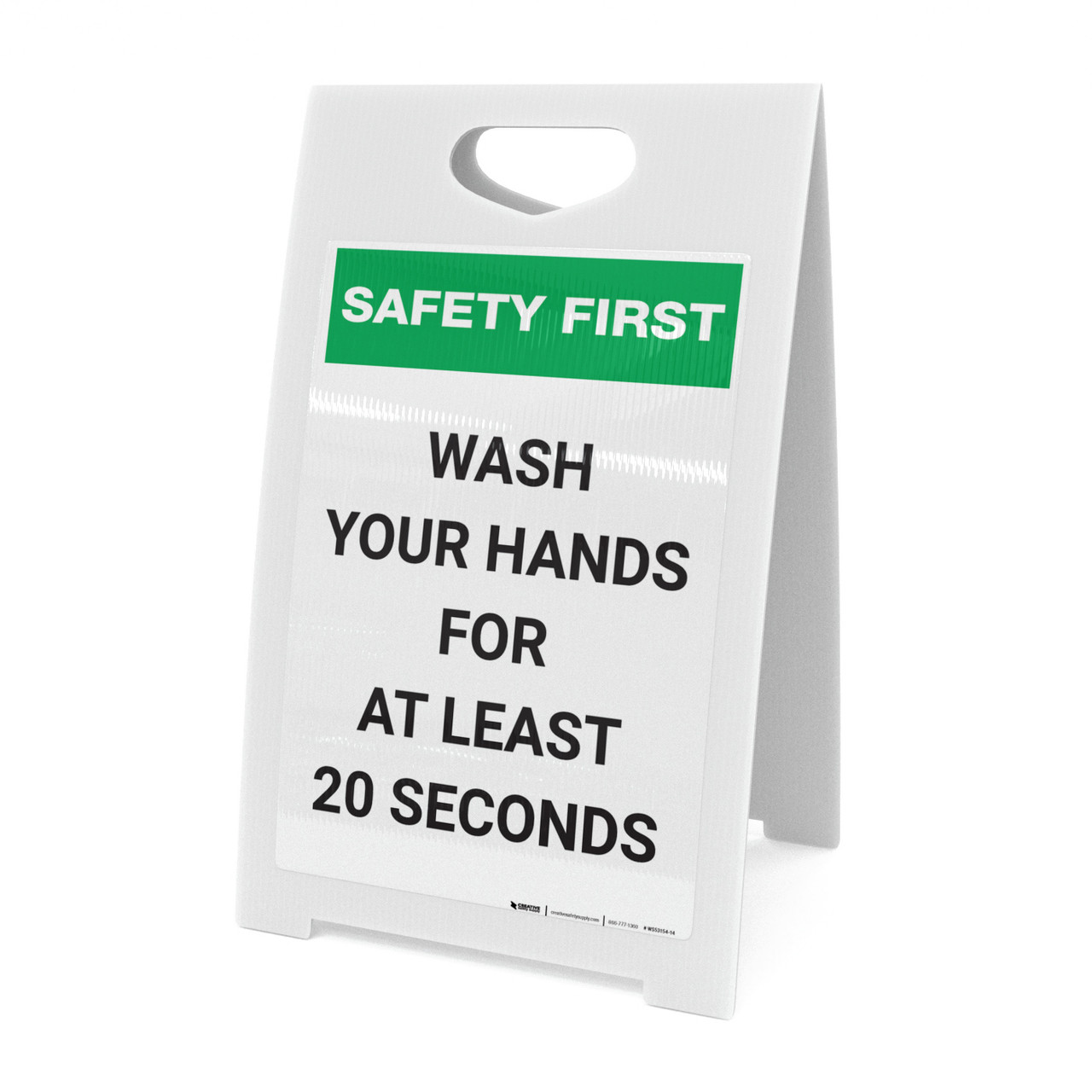 Safety First: Wash Your Hands For At Least 20 Seconds Portrait - A ...