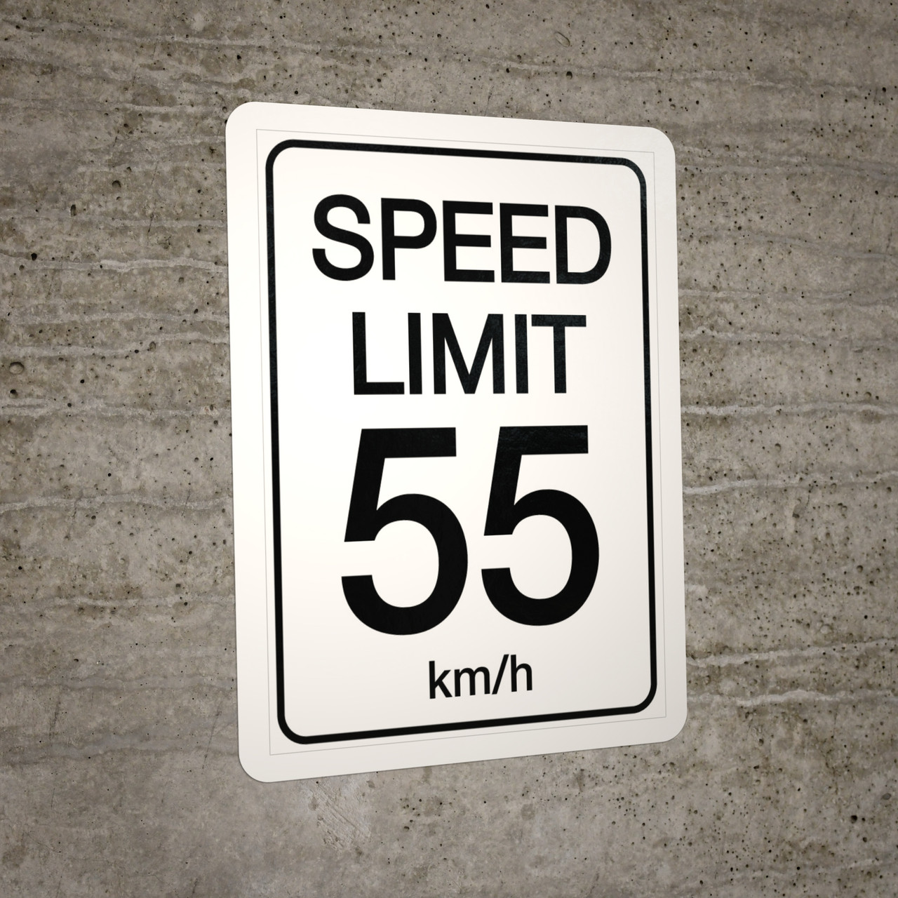 Speed Limit 55 kmh - Wall Sign | Creative Safety Supply