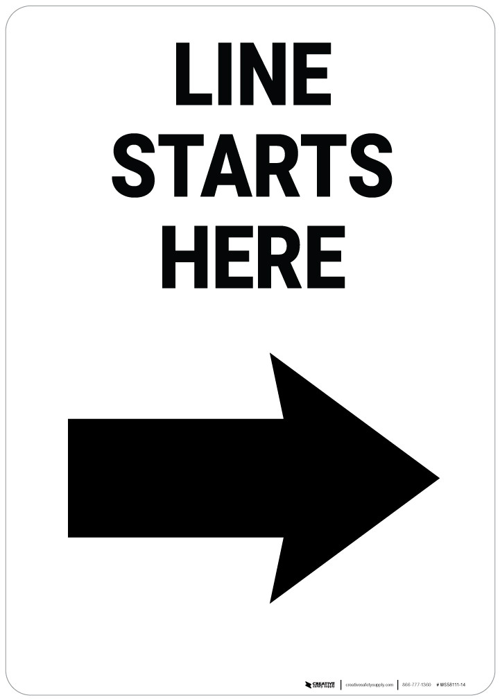 Starting Line Sign
