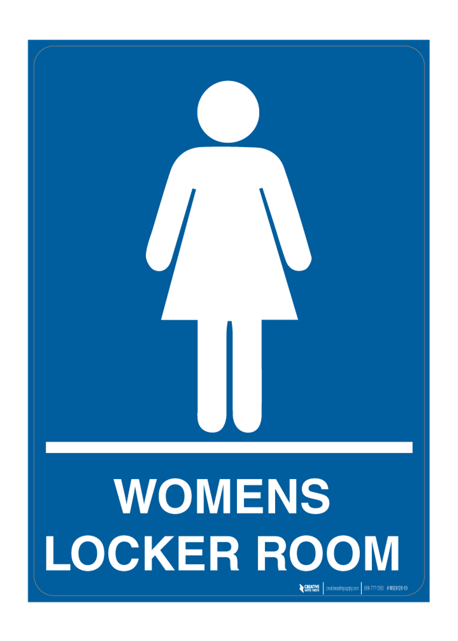 Womans Locker Room Wall Sign