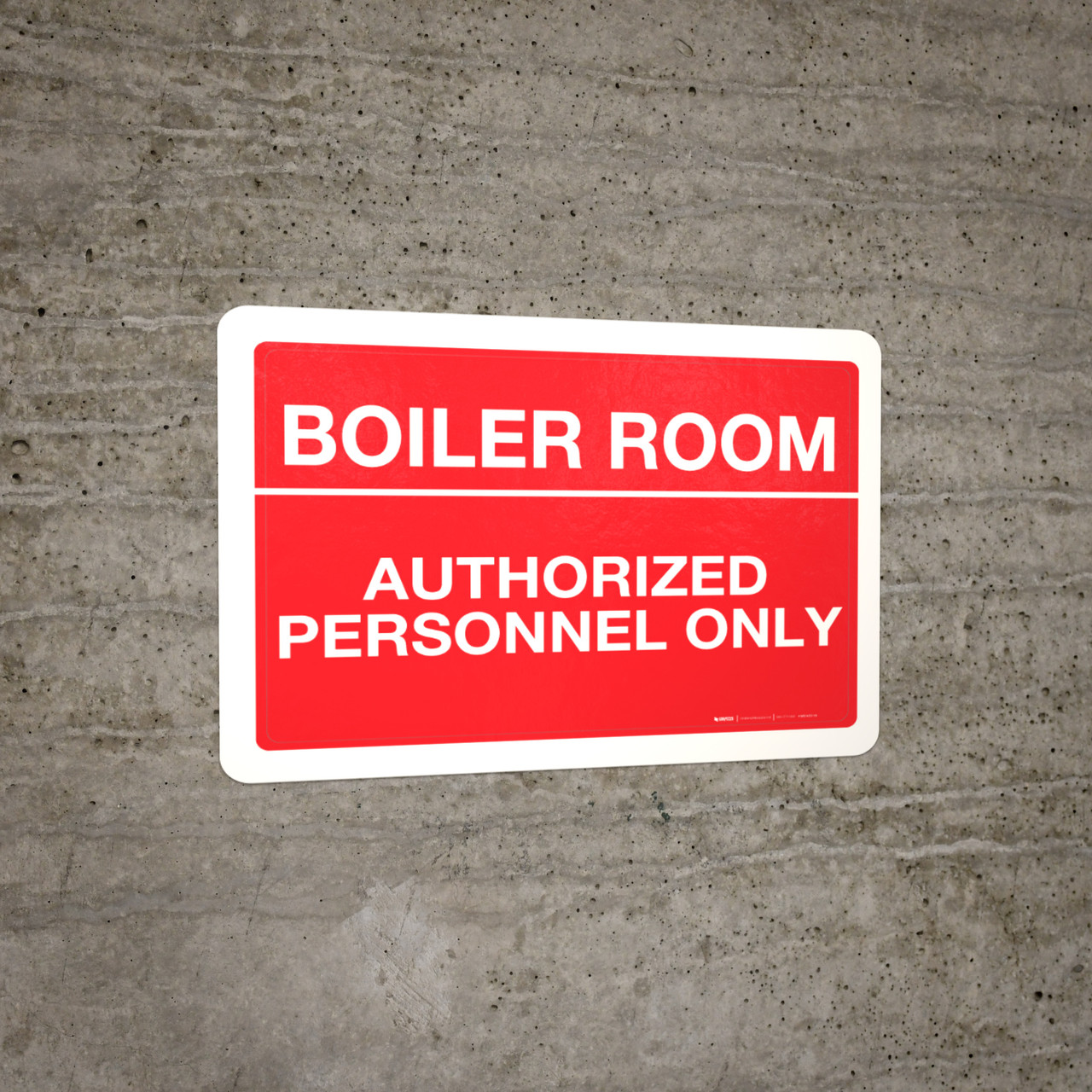 Boiler Room Wall Sign