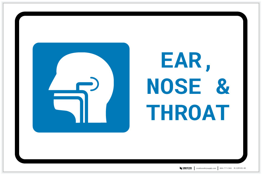 Ears, Nose, and Throat (ENT) with Icon Landscape - Label