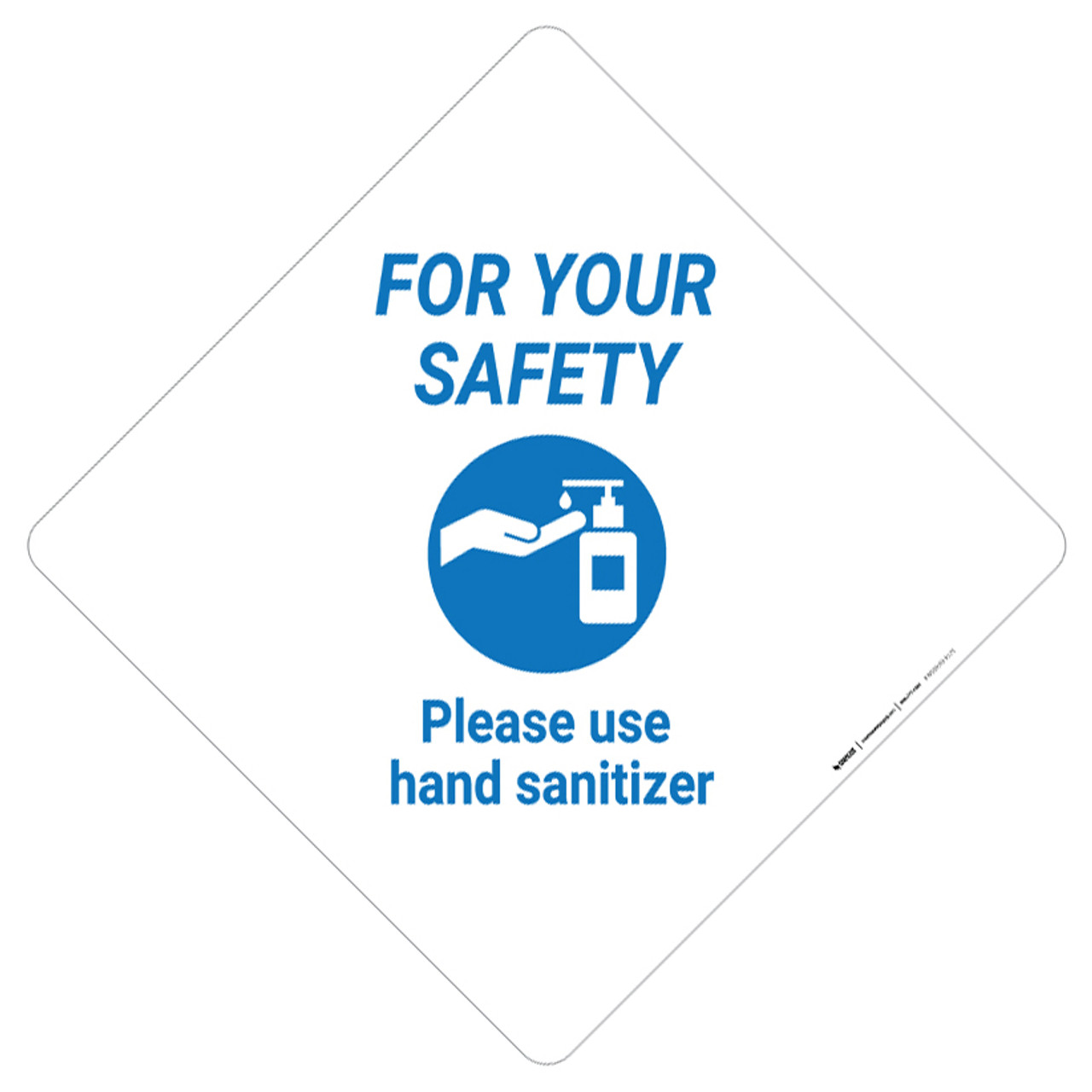 hand sanitizer sign