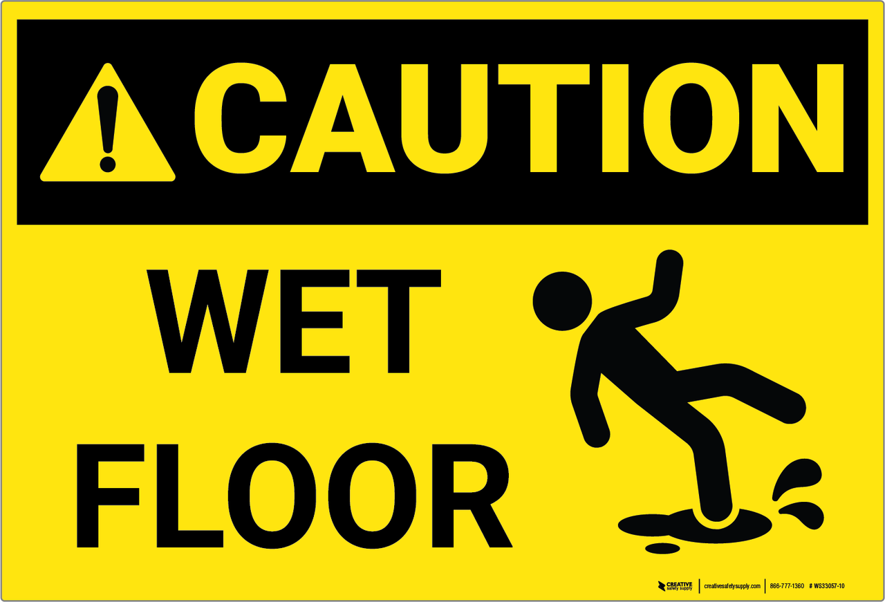 Caution Signs Wet Floor