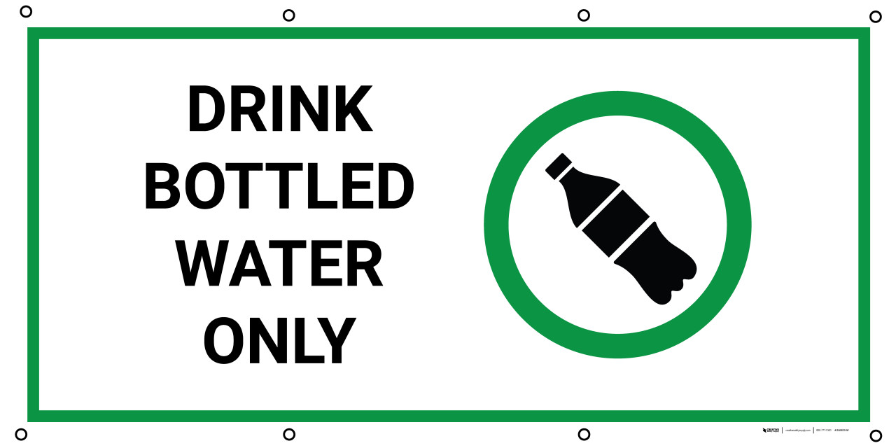 only drink bottled water