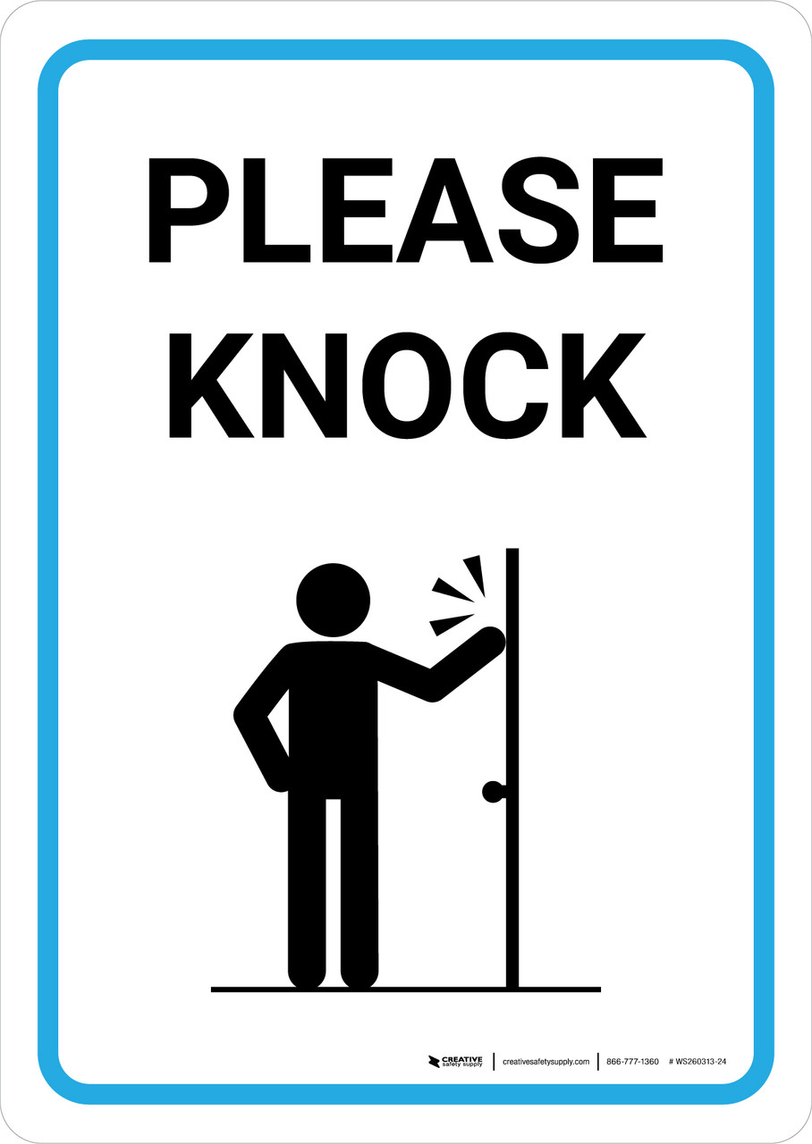 Please Knock Sign Printable