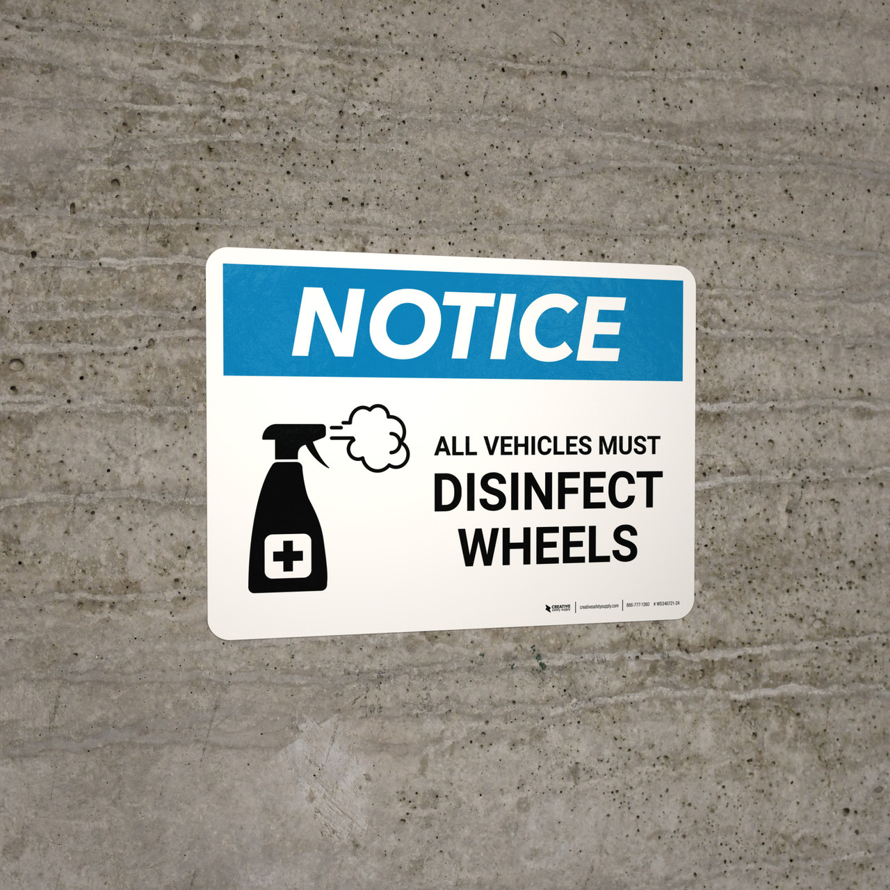 Guards Must Be Used - 75mm X 100mm - 1.2mm Rigid Plastic Drilled Sign