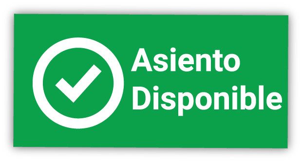 Seat Available with Checkmark Spanish Label