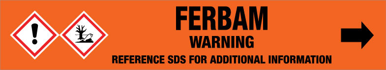 Ferbam [CAS# 14484-64-1] - GHS Pipe Marking Label