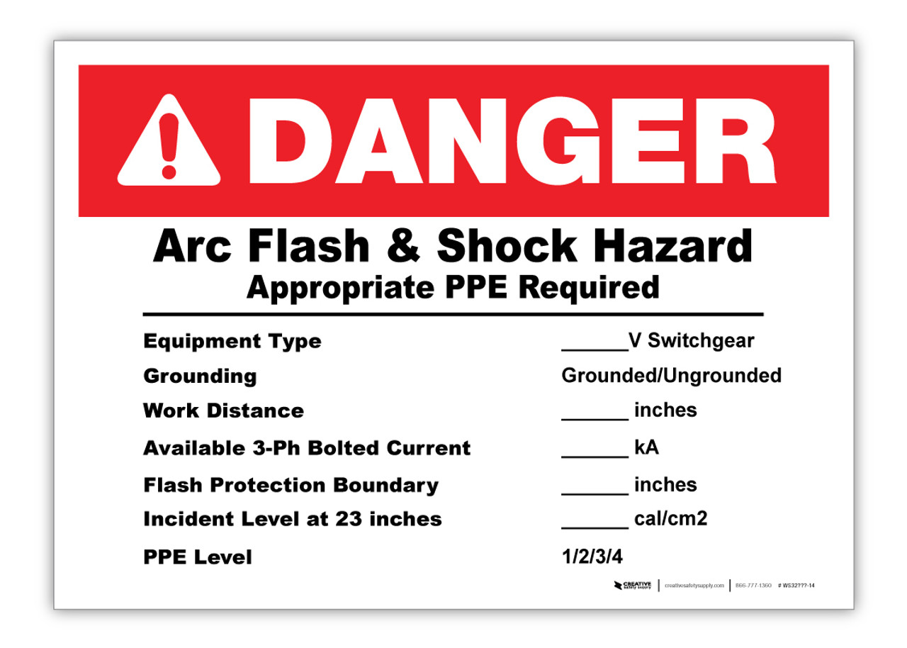 Custom Arc Flash Label In Hmis Label Template