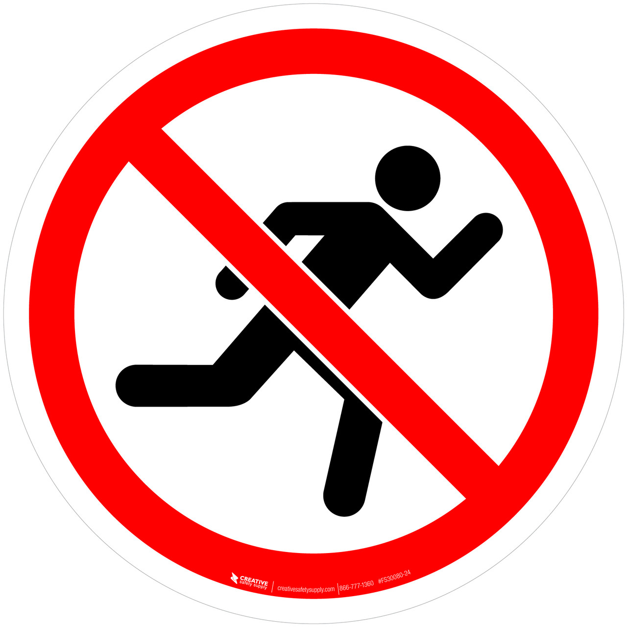 no running