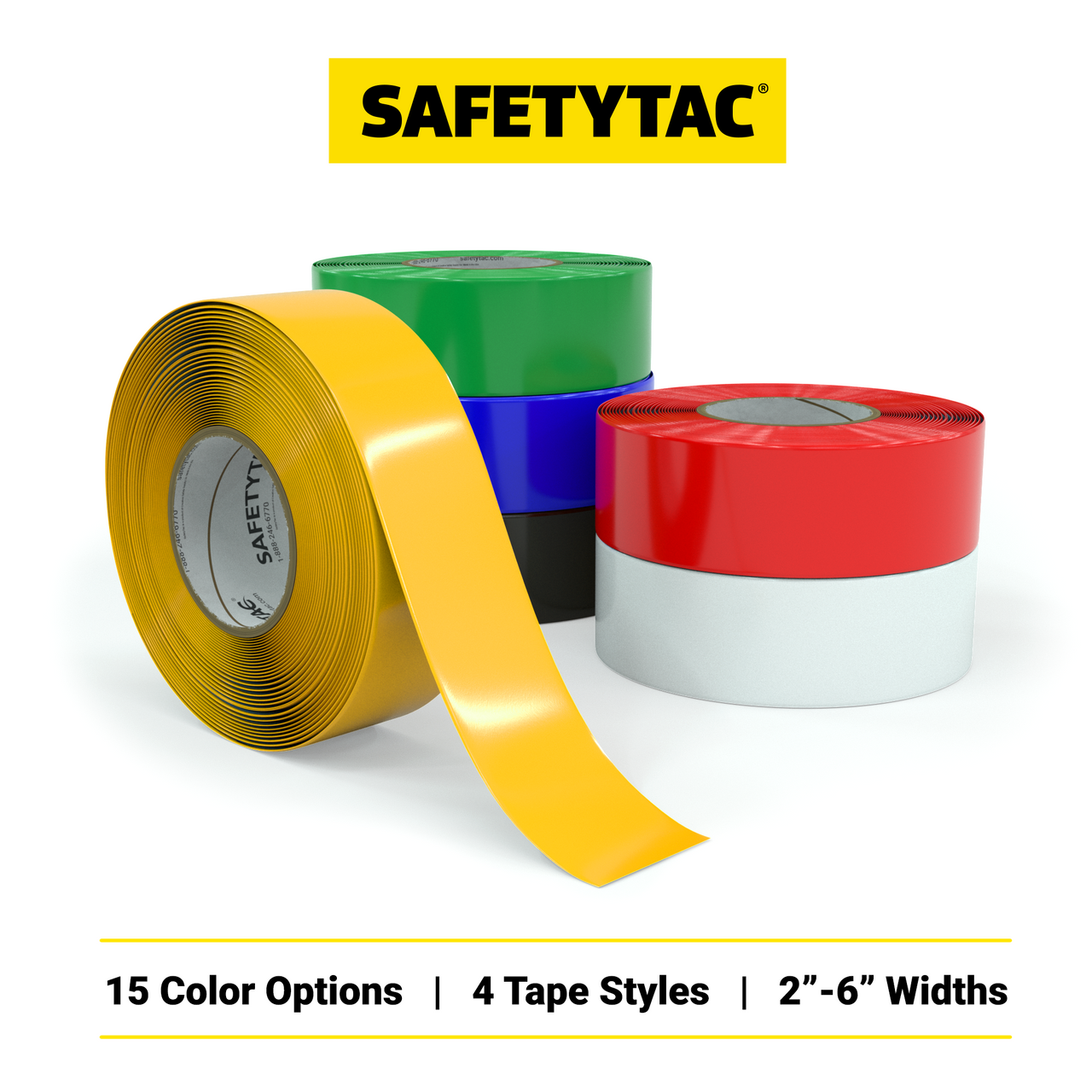 Floor Marking Tape: Polyethylene, Heavy-Duty & High-Duty