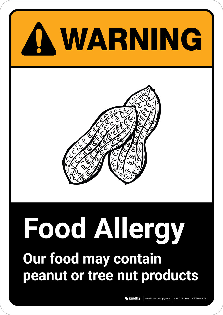 peanut allergy warning