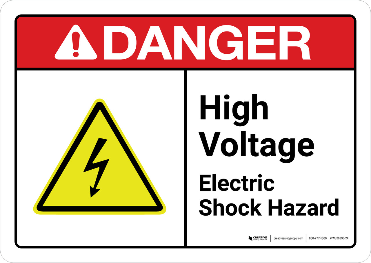 electrical shock sign