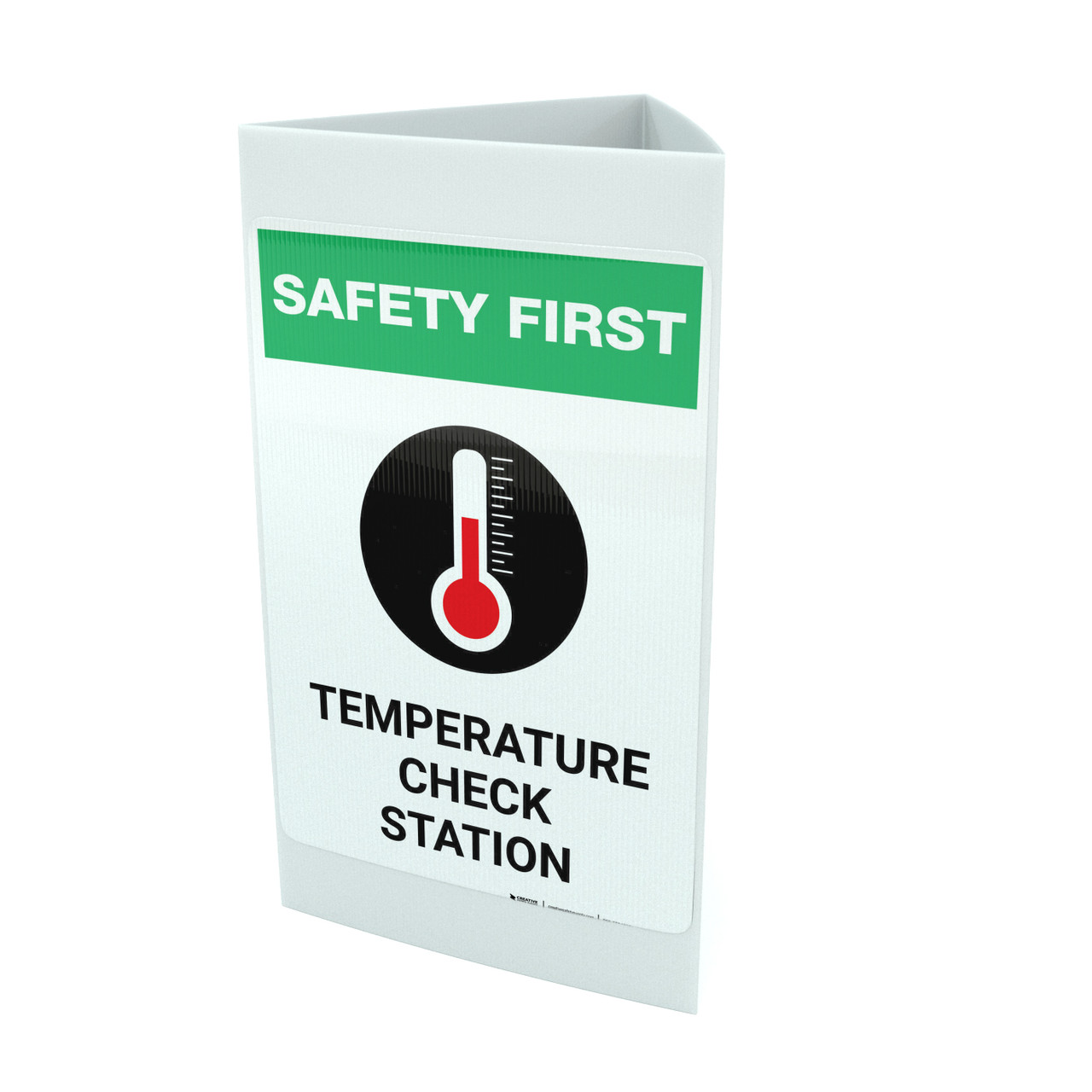 National Marker Company® M612PB Safety Sign: Temperature Check