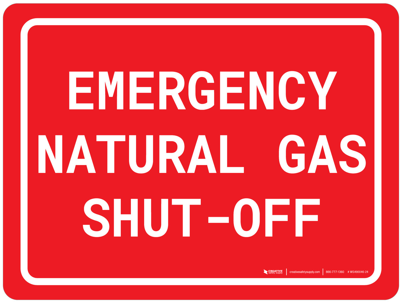 natural gas sign