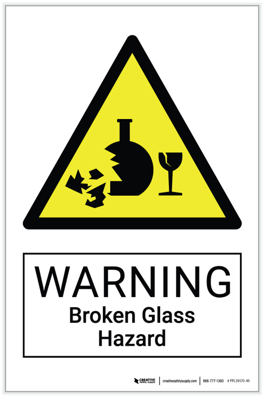 Bio Hazard Warning Triangle Sign Notice Vinyl Sticker window, door, business