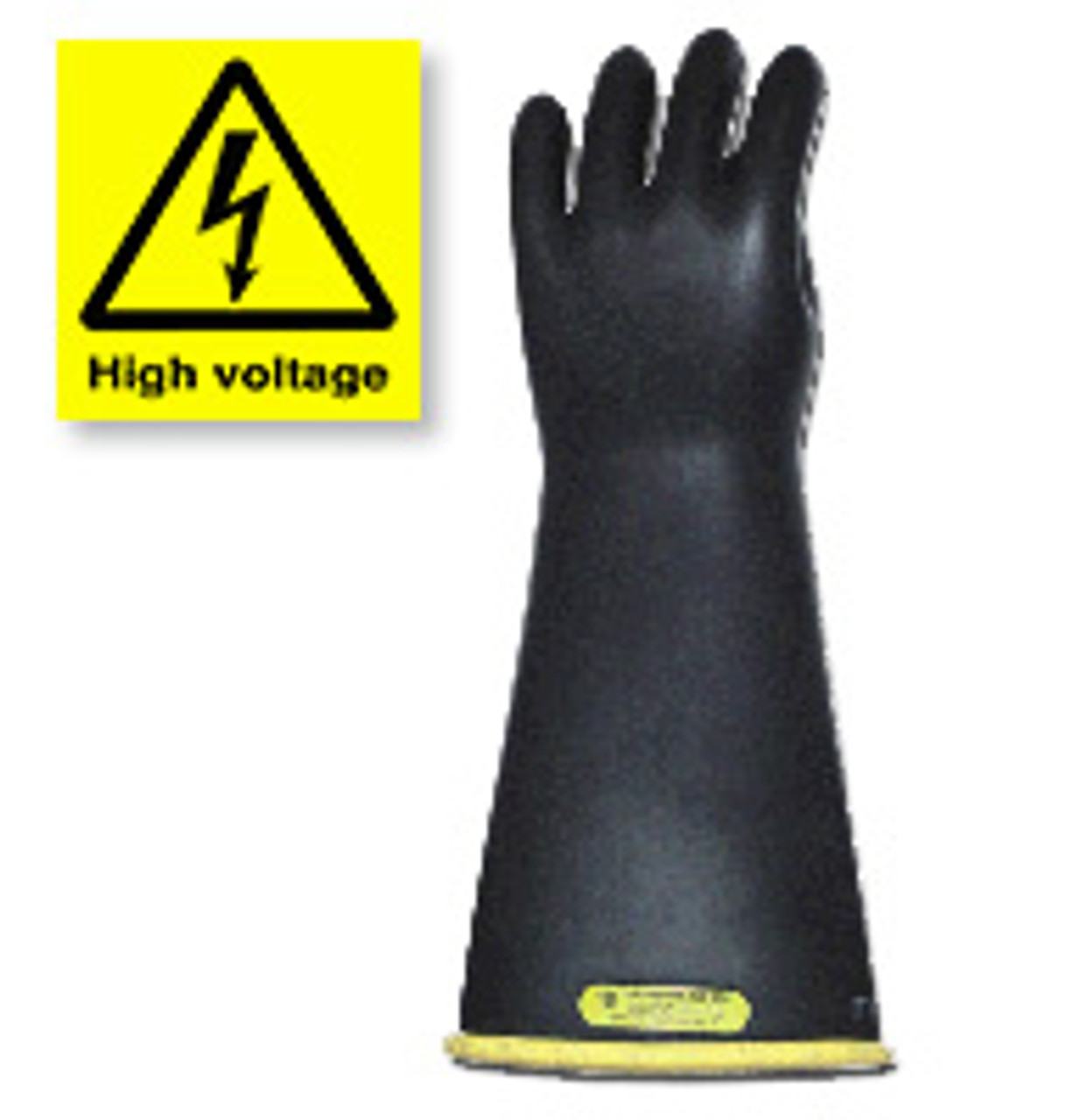 Long High Voltage Rubber Work Gloves