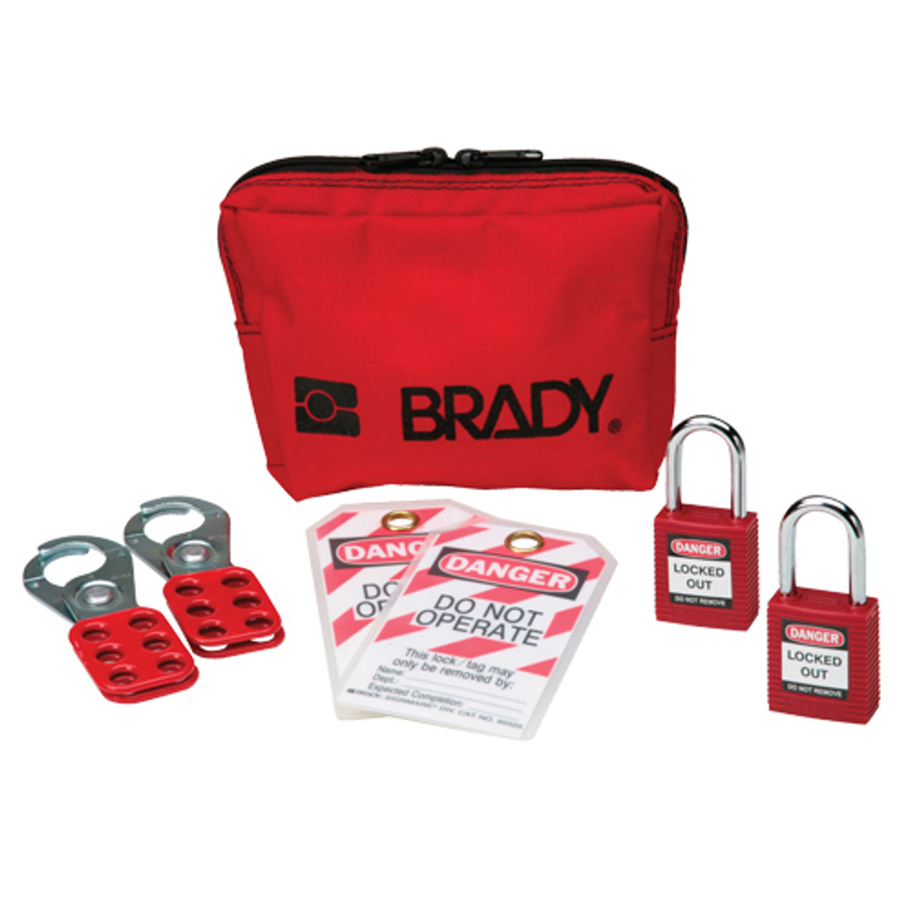 宇宙の香り Brady Padlock, Hasp, and Tag Lockout Station, Includes 10 Safety  Padlocks by Brady