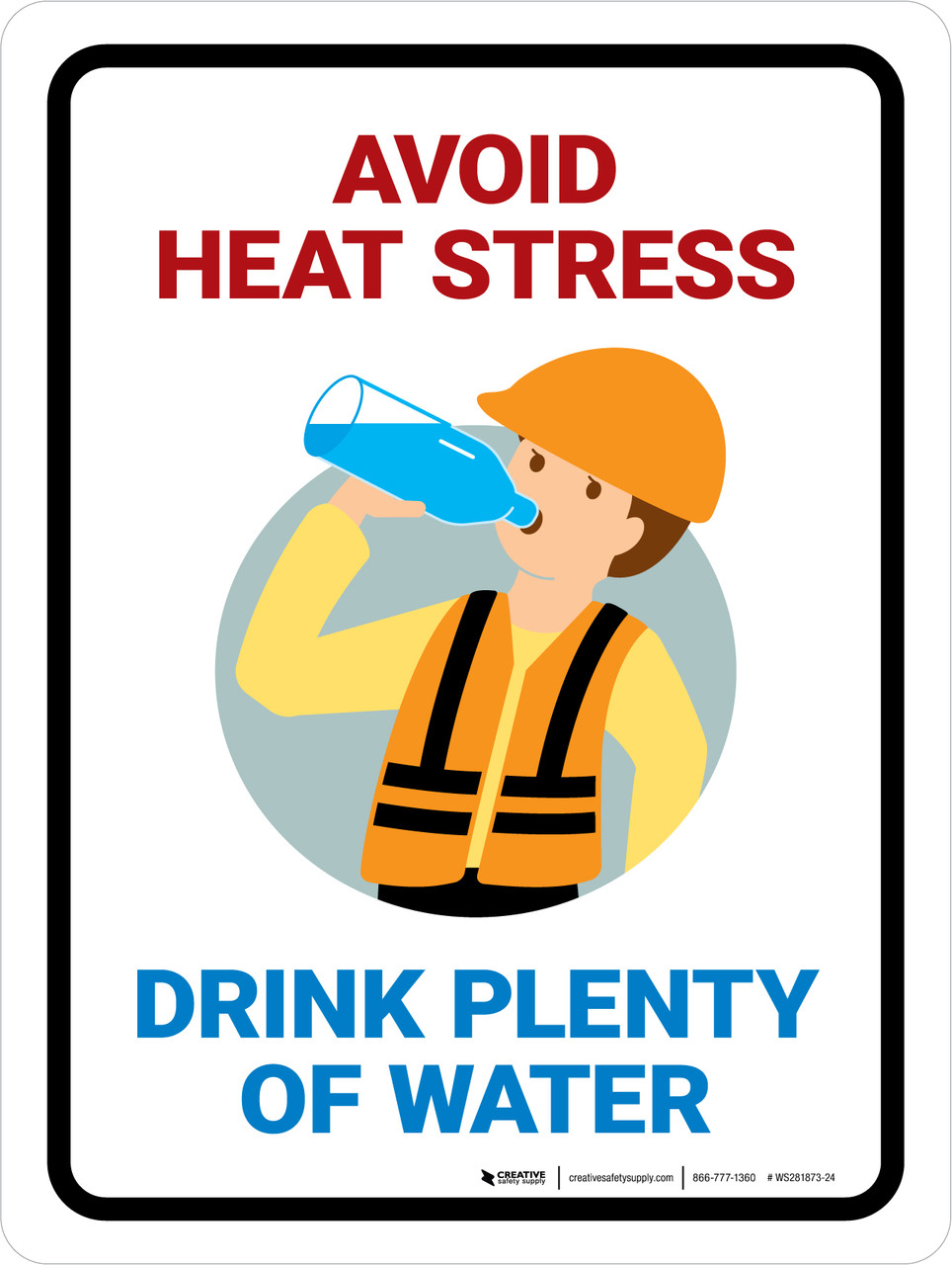 Heat Stress Safety Poster - Heat Stress Isn't Cool – Inspire Safety