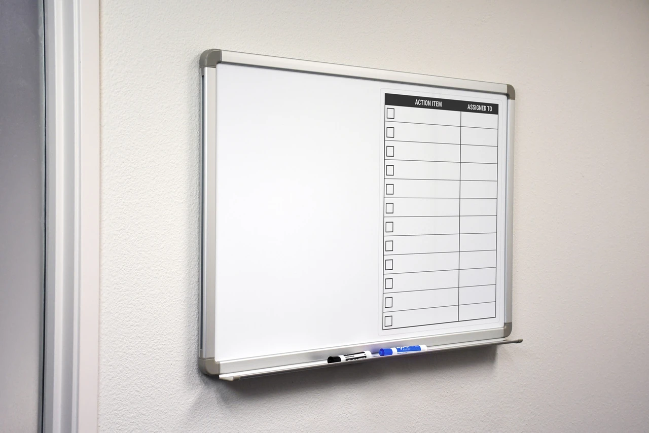 Action Item 16X21 - Whiteboard Overlay