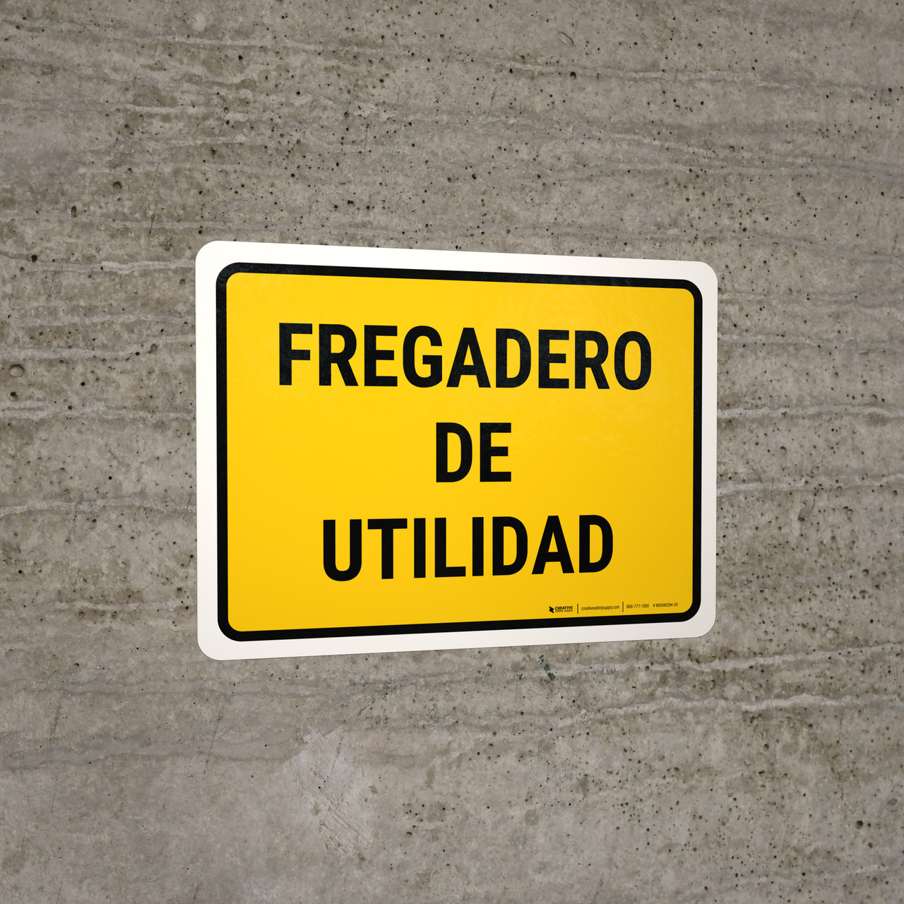Utility Sink Spanish Landscape Wall Sign