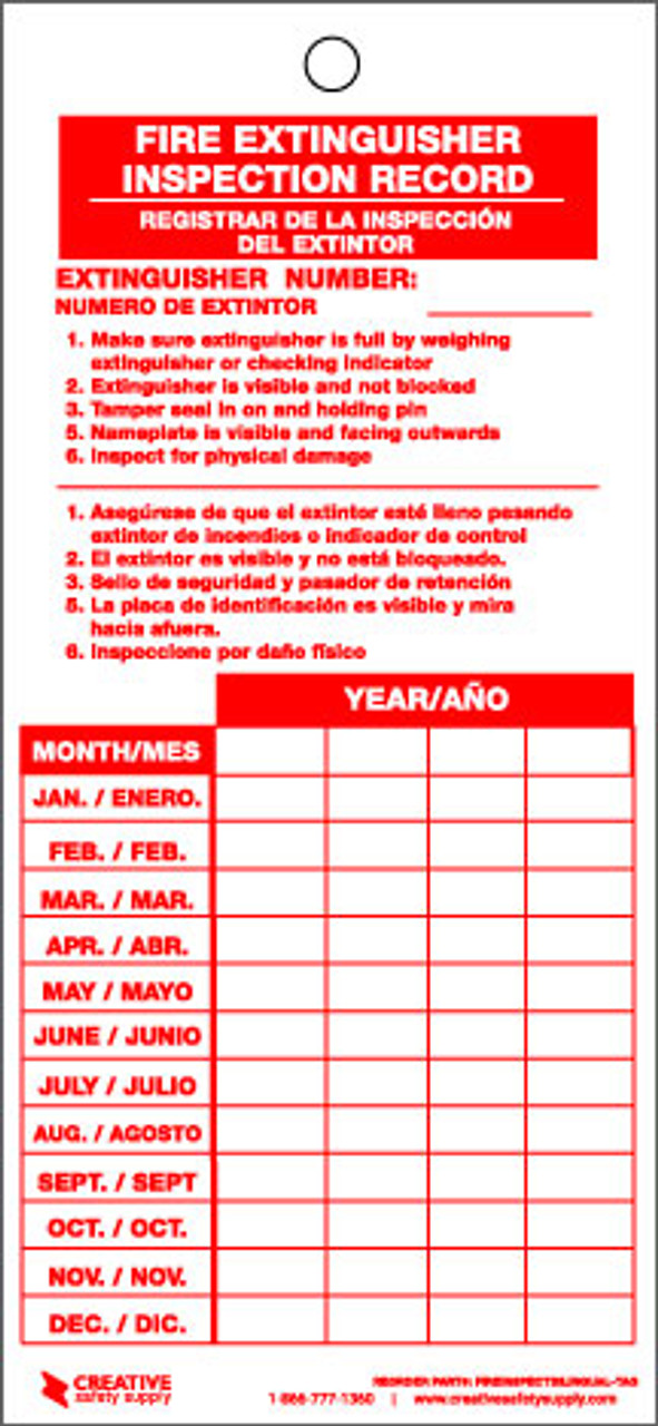 fire extinguisher poster spanish