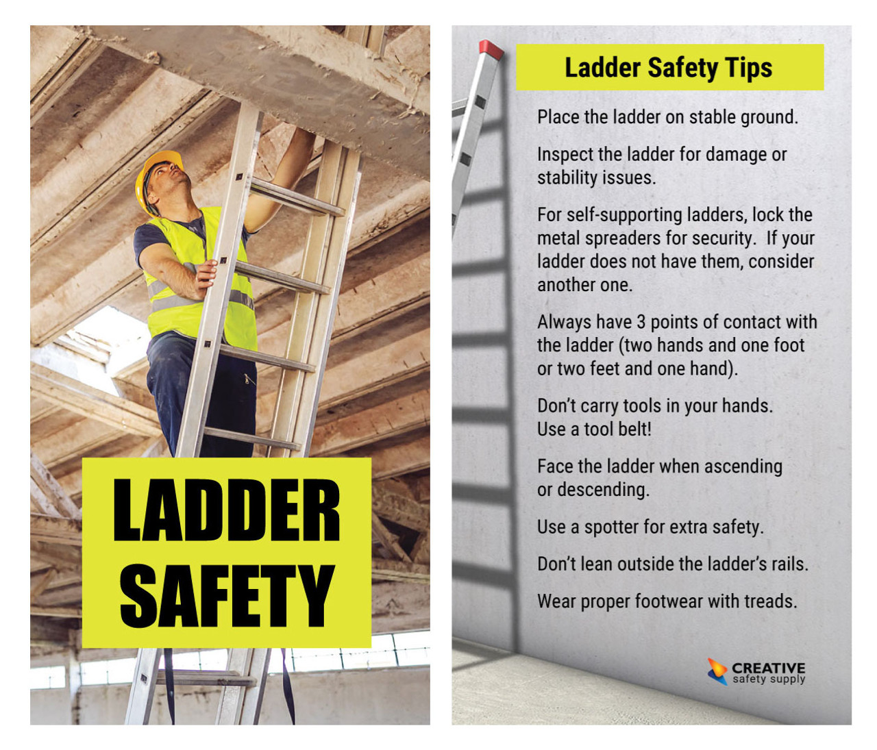 Ladder Safety Wallet Card
