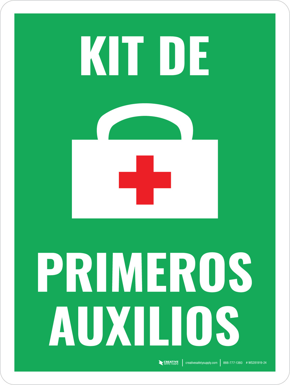 fatiga Ambiguo Divertidísimo Kit de Primeros Auxilios (Con Cruz Roja) - Wall Sign
