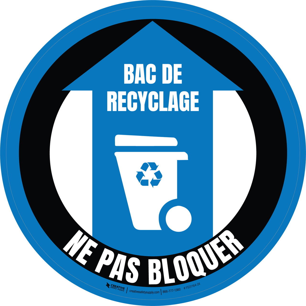 Bac De Recyclage De-Chaussée Signe