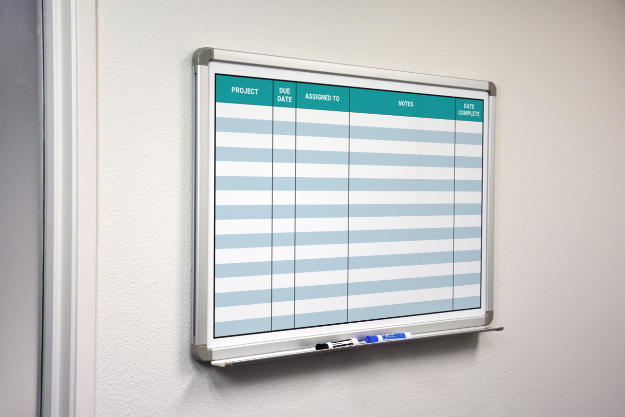 5S Project Dry Erase Board