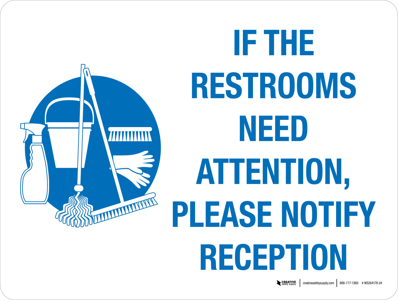 Bathroom Needs Attention Cleaning Sign for Business Alert Staff Venue B&B  Restaurant PDF JPG PNG Toilet Restroom Sign Download Print 