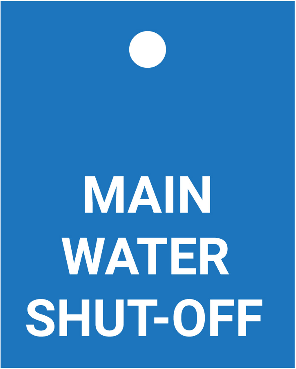 Main Water Shut Off Valve Tag main-water-shut-off-valve-tag