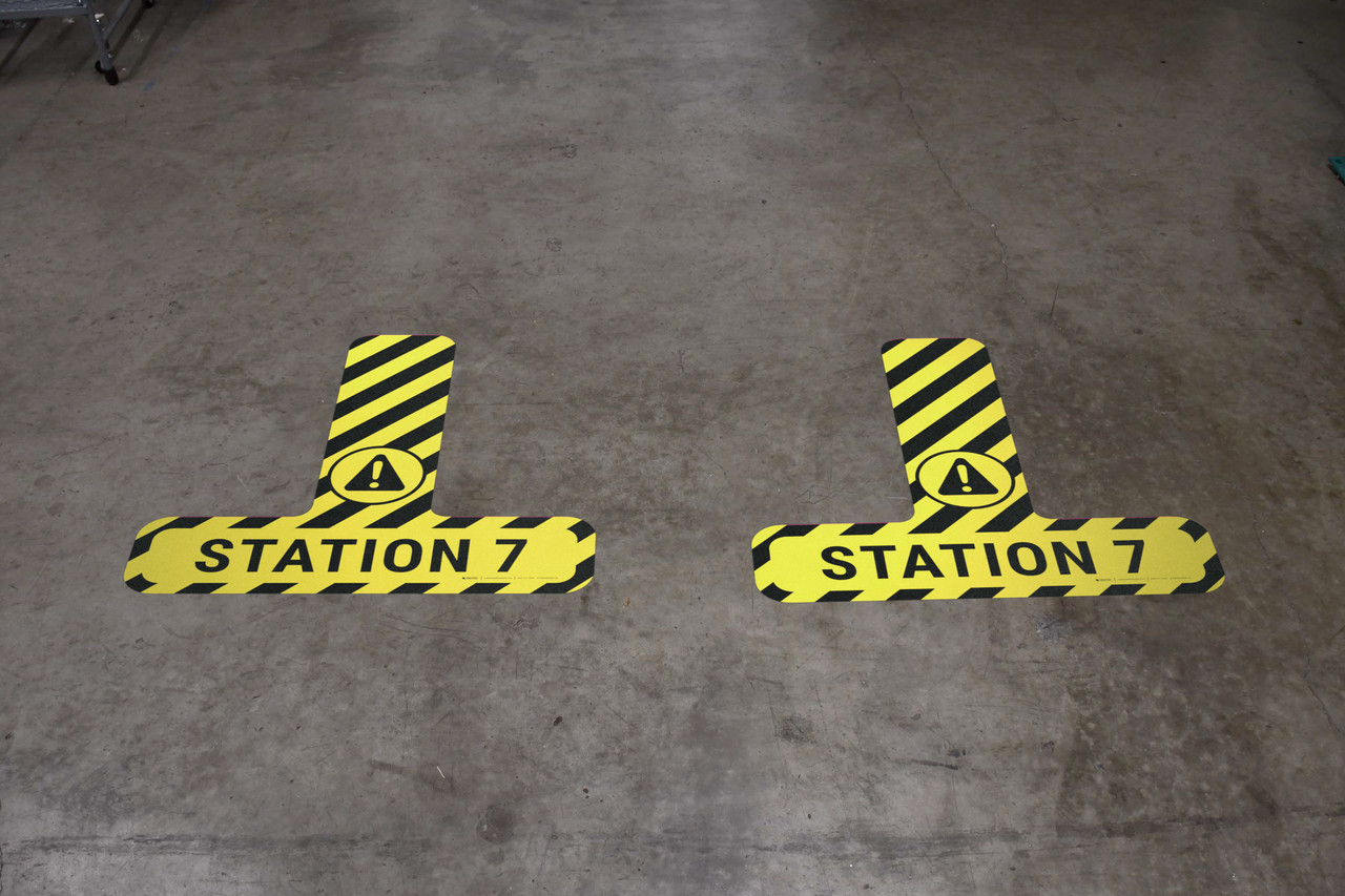 Station 7 - Floor Sign T's