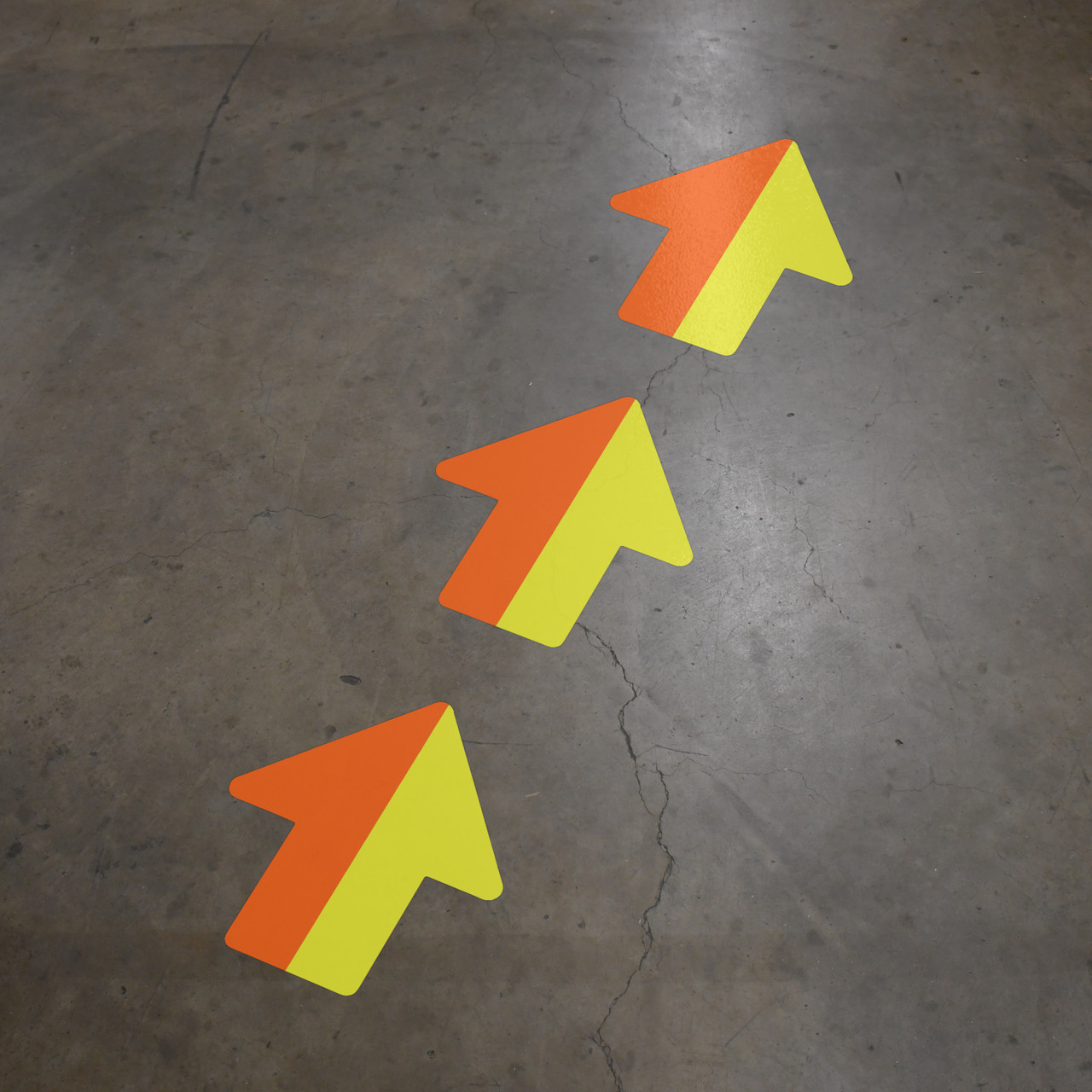 Wayfinding Floor Sign Arrows - Two Color