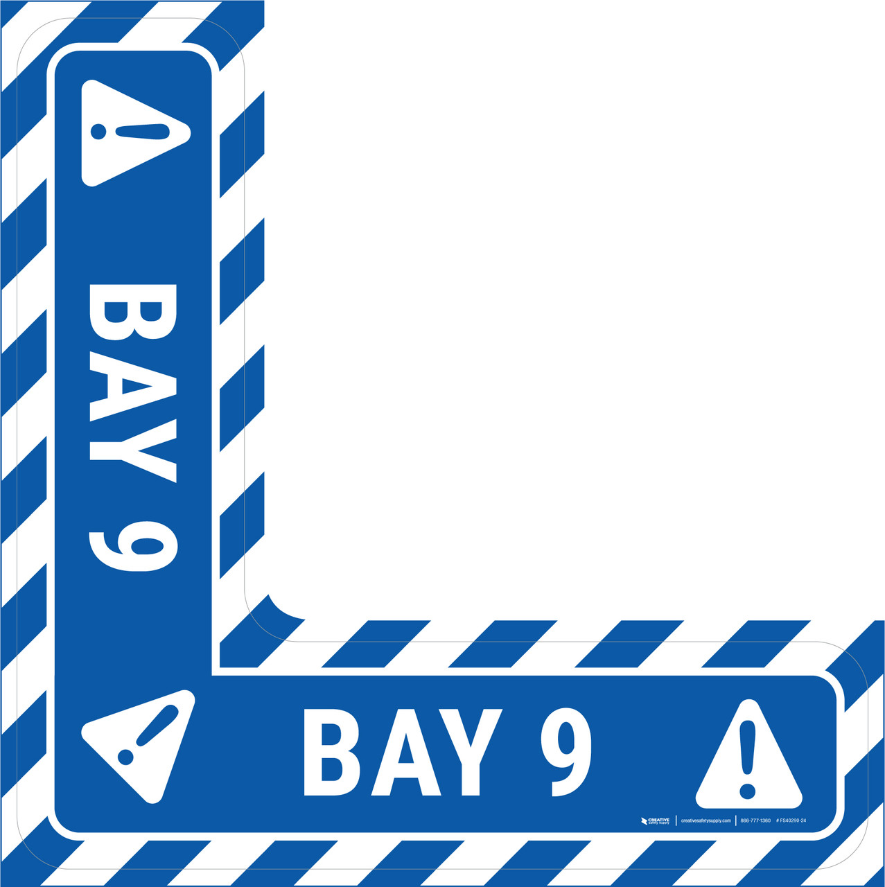 Bay 9 - Floor Sign Corner