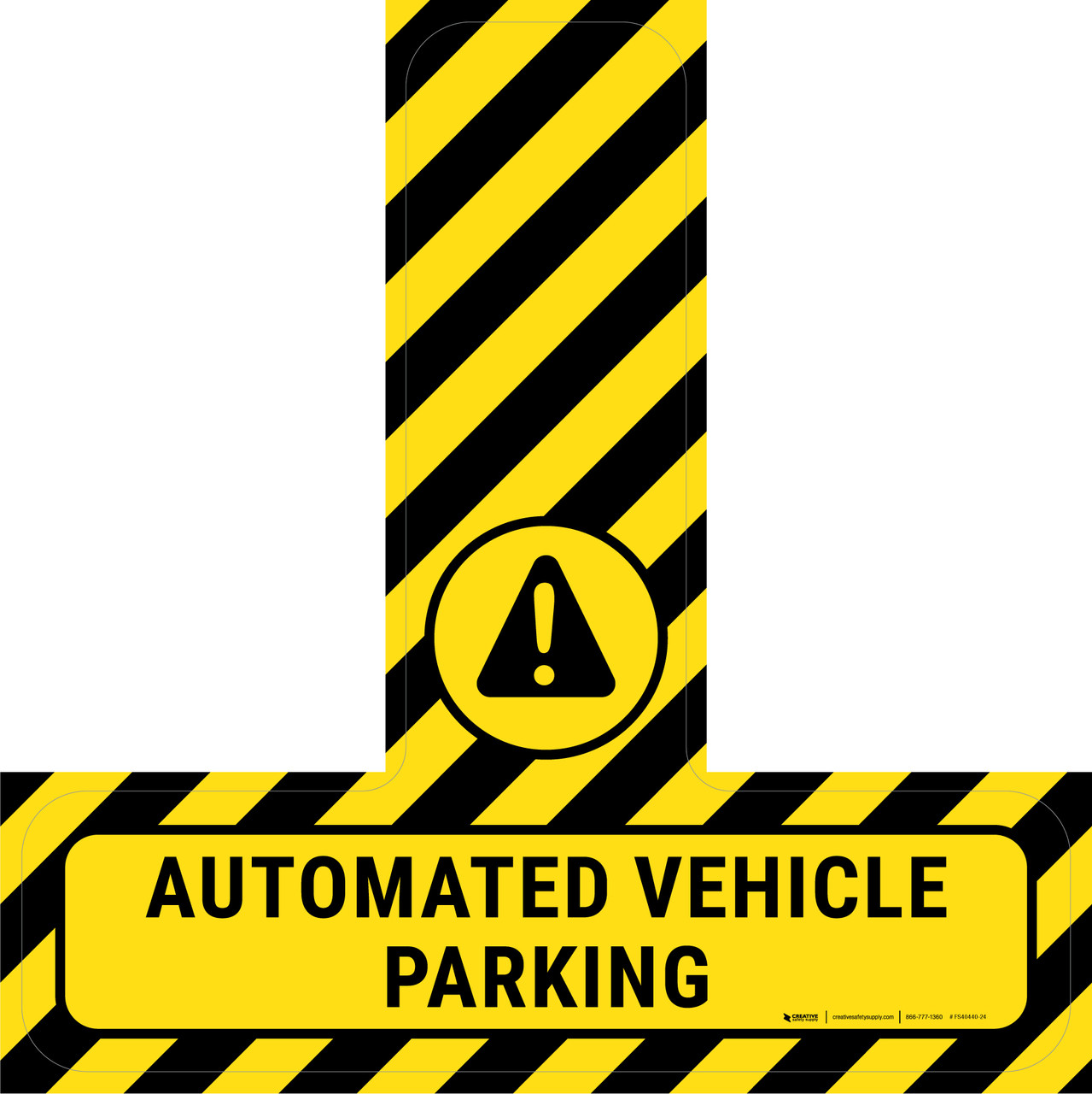 Automated Vehicle Parking - Floor Sign T's