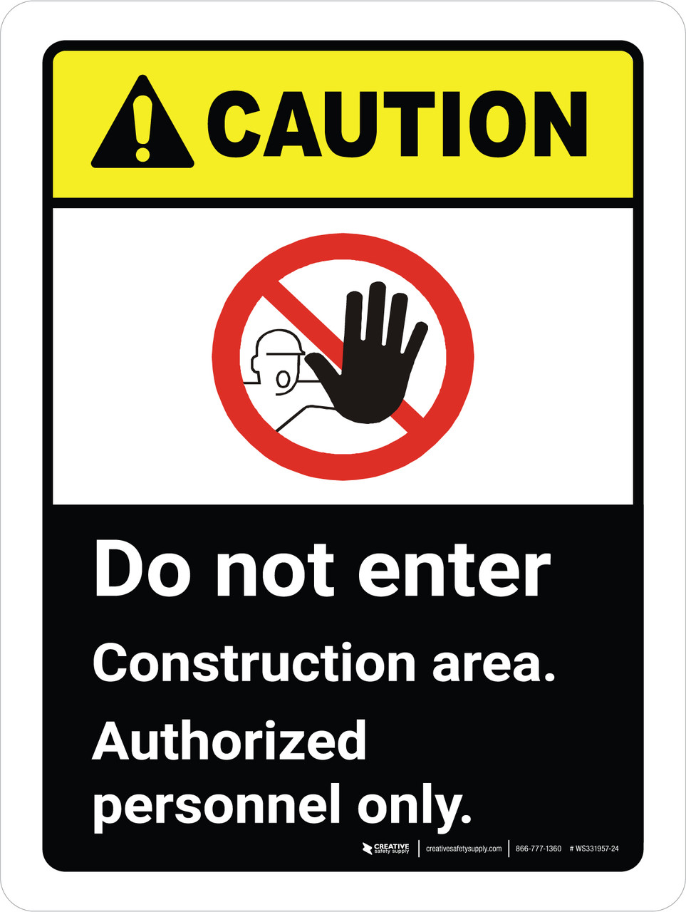 OSHA Notice Signs - No Re-Entry Sign With Symbol | Decal | Protect Your  Business, Construction Site, Warehouse | Made in the USA