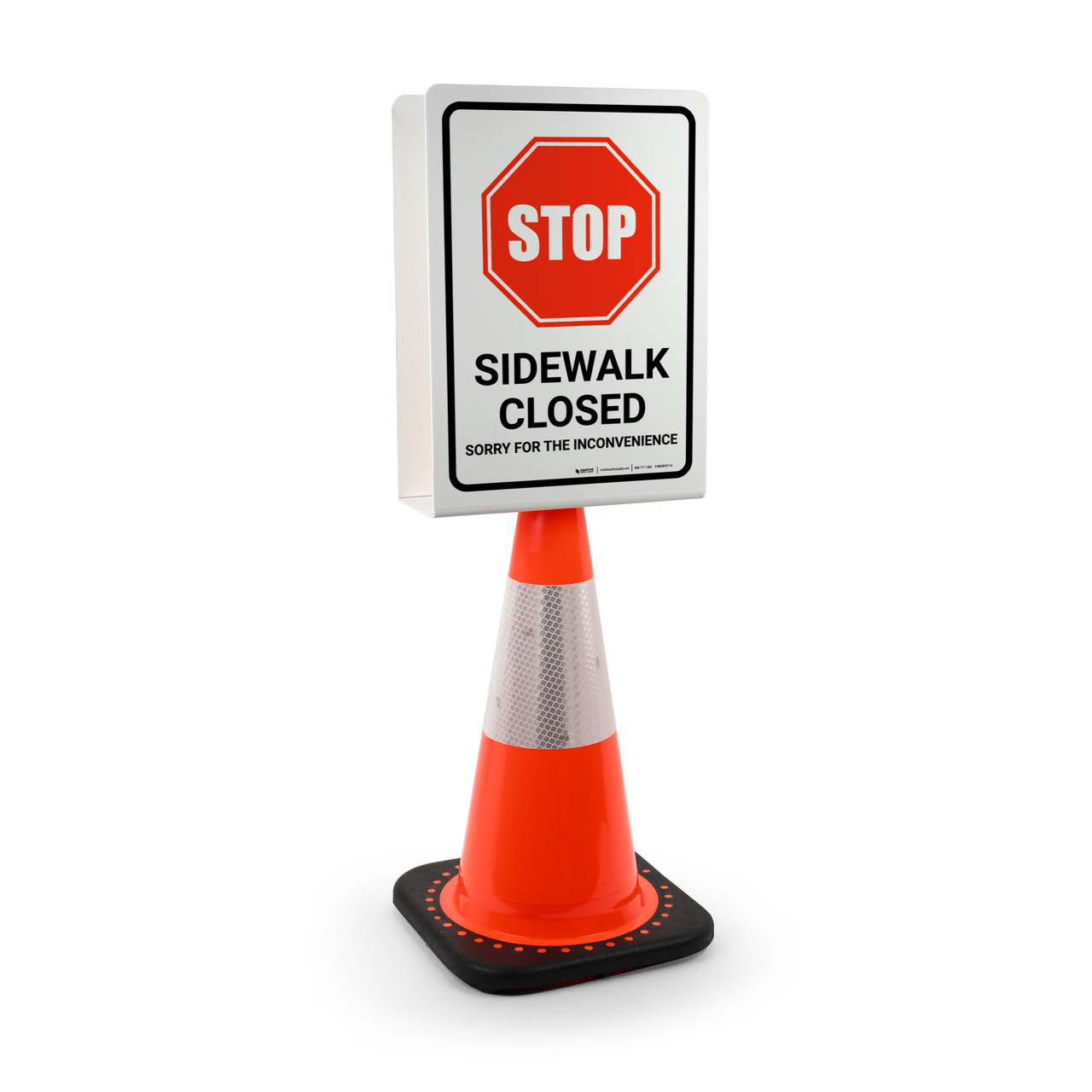 Stop: Sidewalk Closed - Sorry For The Inconvenience Portrait
