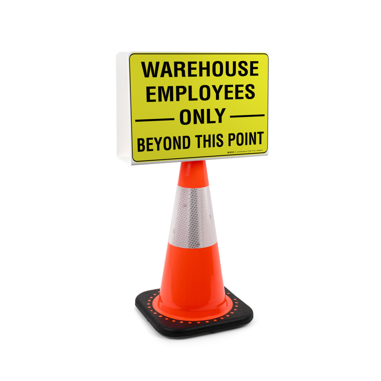Warehouse Employees - Only - Beyond This Point Landscape - Double-Sided ...