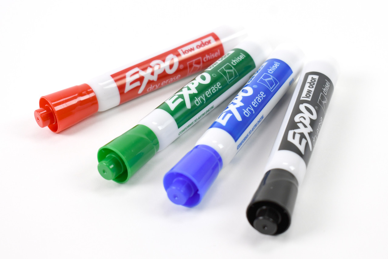 HOT Expo Dry Erase Wet Erase Markers Chisel Tip Expo® Dry