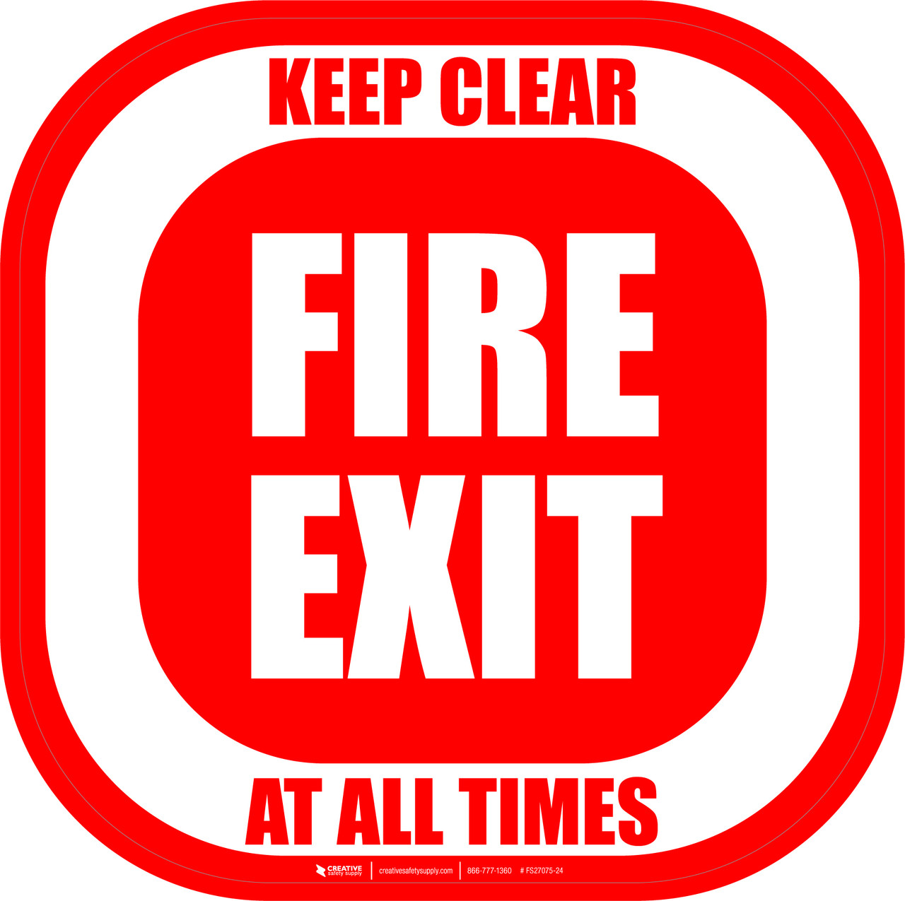 Fire Exit - Emergency Sign E003 - Kiwi Hygiene Supplies