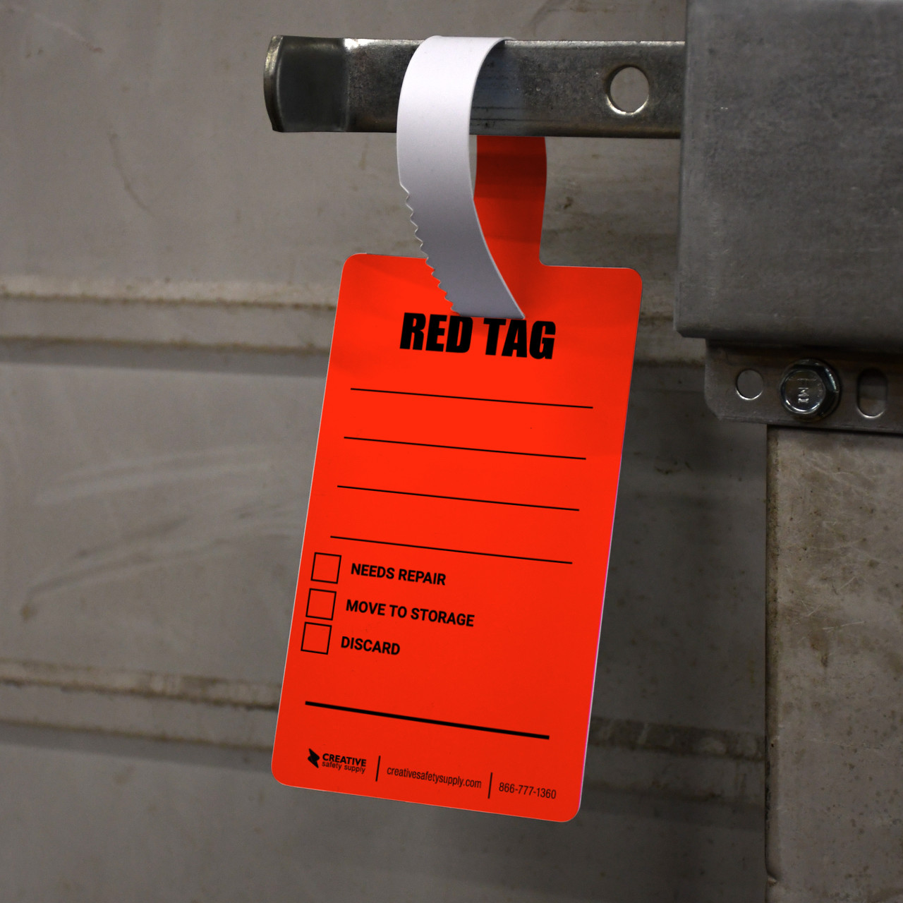 Red Tag - Self-Locking Hang Tag | Creative Safety Supply