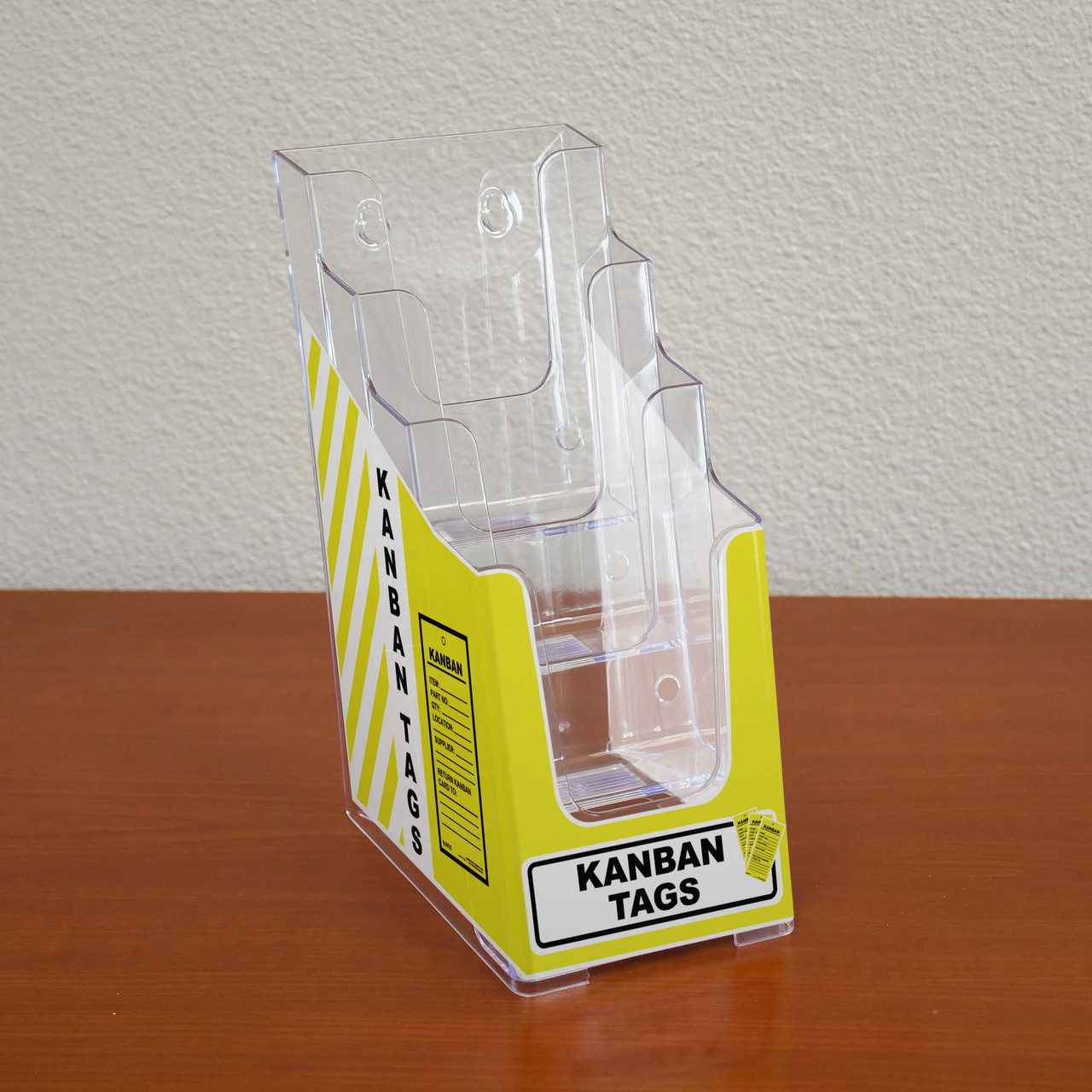 kanban-tags-yellow-tabletop-tag-holders-creative-safety-supply