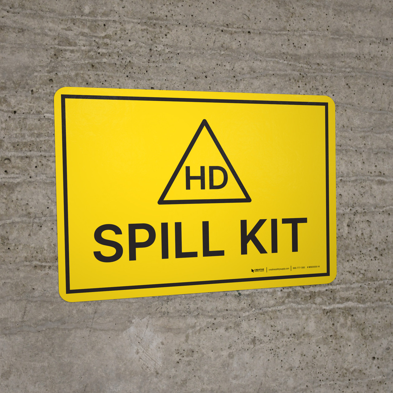 Hazardous Drugs Spill Kit Landscape Wall Sign