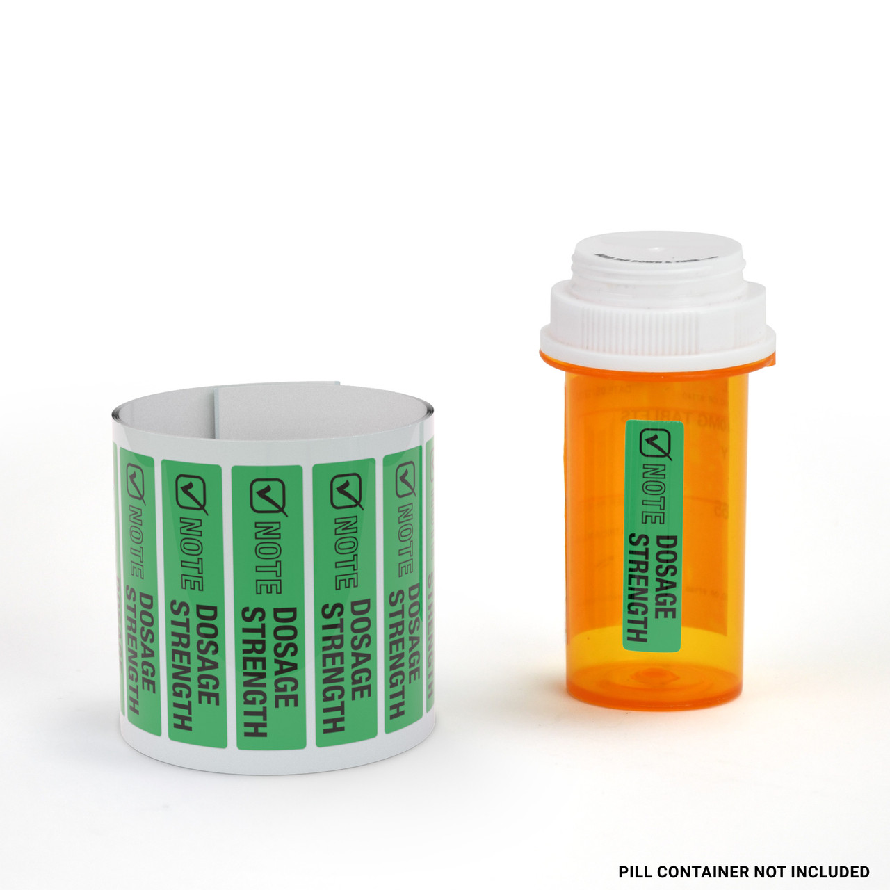 Note Dosage Strength - Pharmaceutical Auxiliary Label