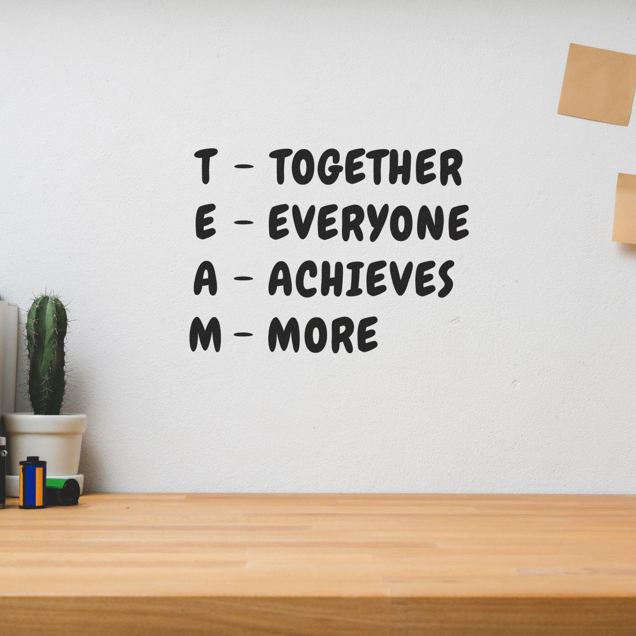 Talent (noun) Means Nothing Without Hard Work Wall Decor